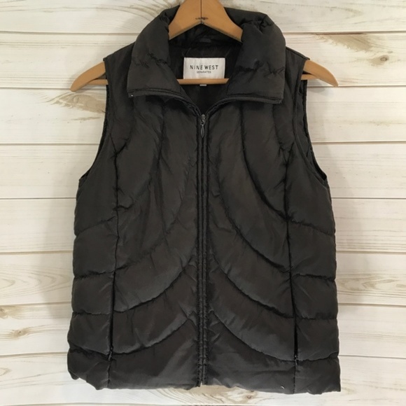 (Sold)Nine West Women’s Brown Puffer Vest, Size S - Picture 2 of 6